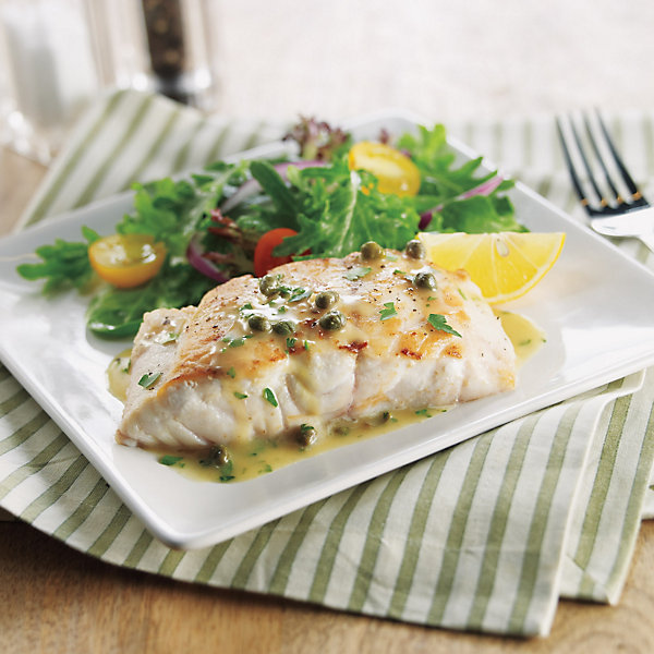 Grouper Fillets With Lemon Butter Caper Sauce