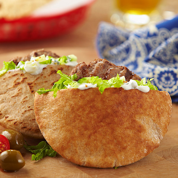 Gyros Style Pita Pocket Burgers