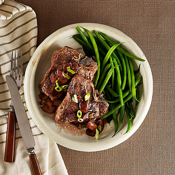 Lamb Chops With Marsala-Mushroom Sauce