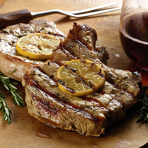 Lemon-Rosemary Grilled Pork Chops