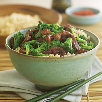 Mongolian Beef & Broccoli with Rice