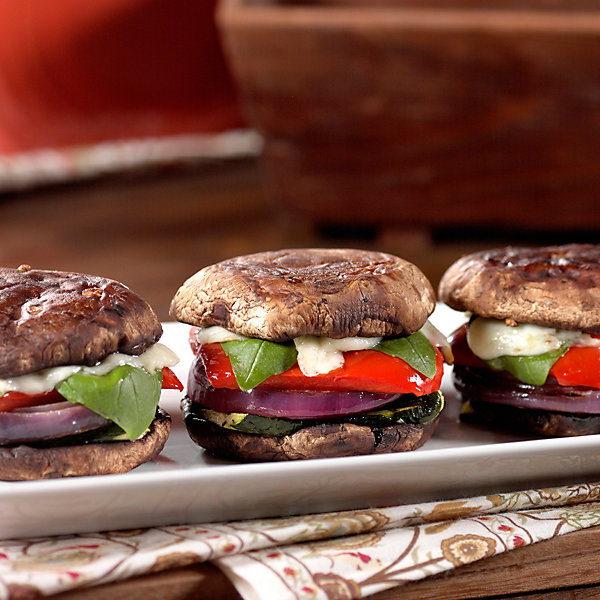 Mushroom Veggie Stacks