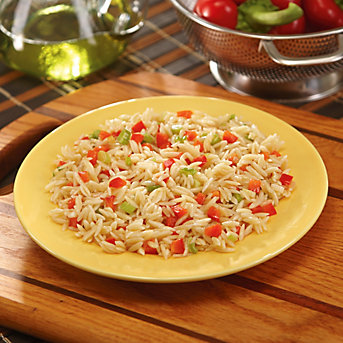 Orzo With Red Peppers And Scallions