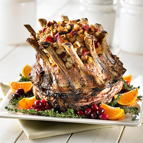 Pork Crown Roast With Sausage Stuffing