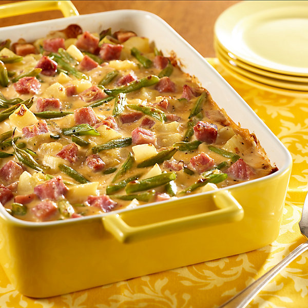 Potato Green Beans & Ham Bake