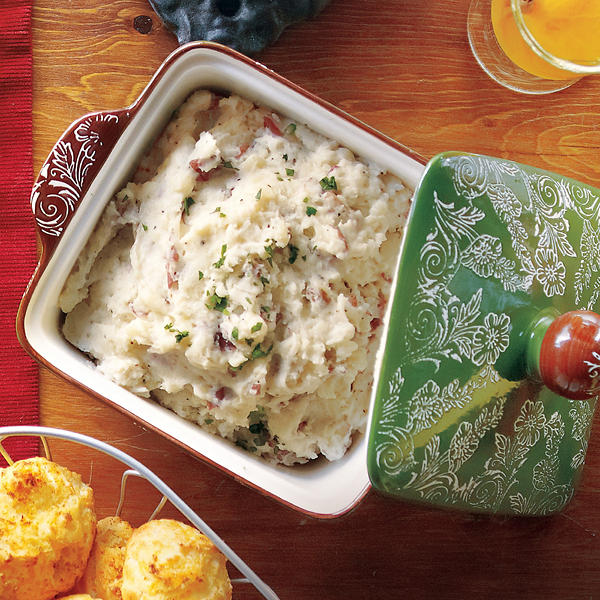 Red Mashed Potatoes with Greek Yogurt