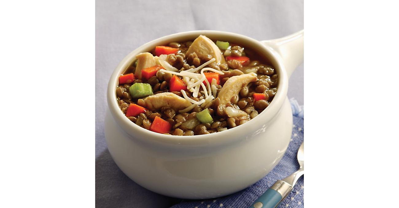 Savory Lentil Chicken & Vegetable Soup Recipe from H-E-B