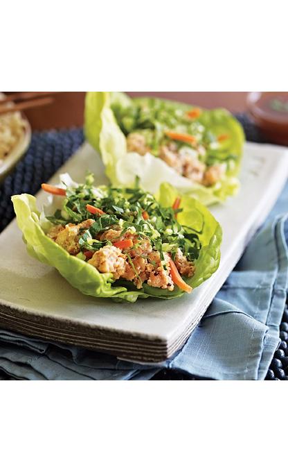 Sesame Salmon Lettuce Wraps Recipe from HEB