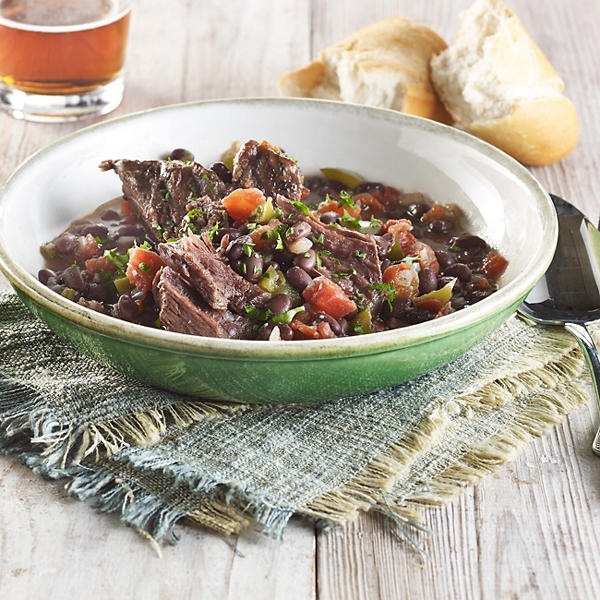 Shiner Bock Pot Roast with Black Beans