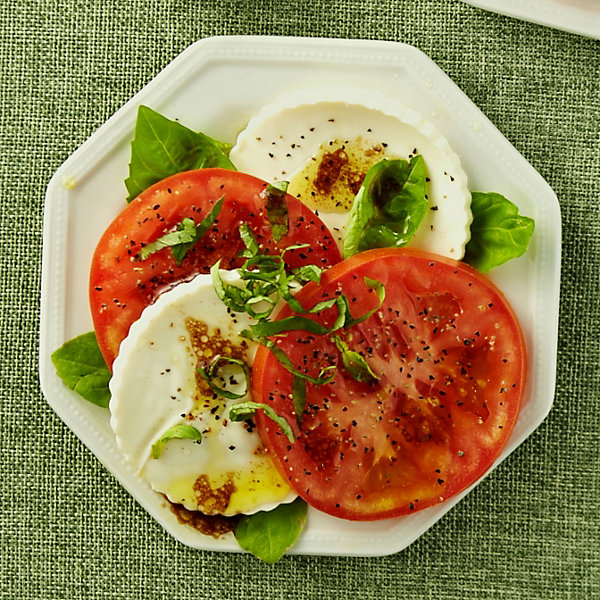 Sliced Tomato and Fresh Mozzarella Salad