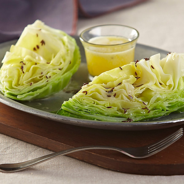 Steamed Cabbage with Butter & Caraway