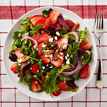 Strawberry Almond Salad with Vinaigrette