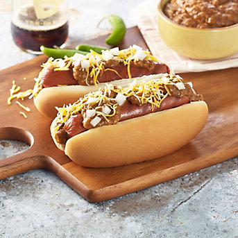 Texas Chili Cheese Hot Dogs