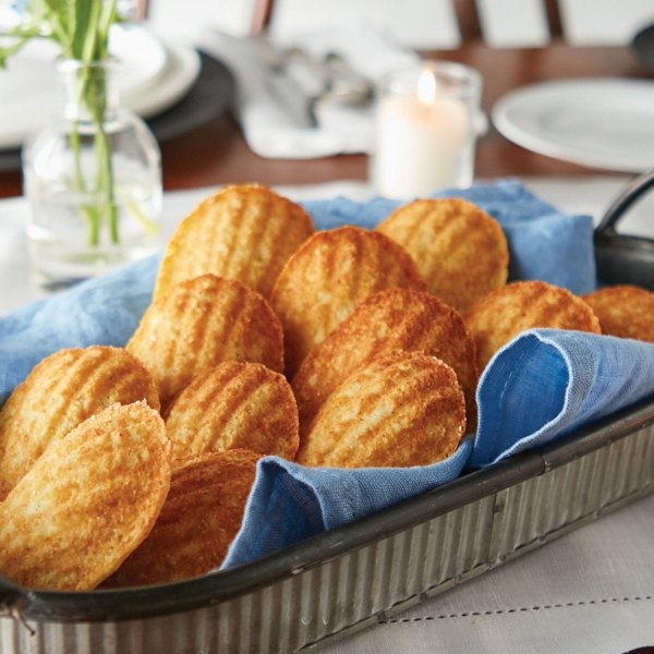 Adobo Cornbread Madeleines made with Gluten Free Flour