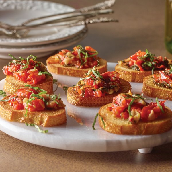 Air Fried Caramelized Bruschetta