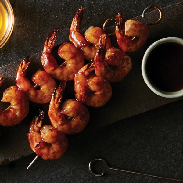 Air Fryer BBQ Shrimp Skewers