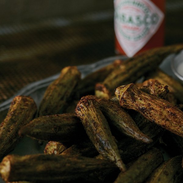 Air Fryer Spiced Okra Fries