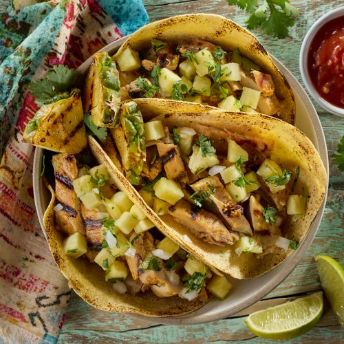 Al Pastor Chicken Tacos