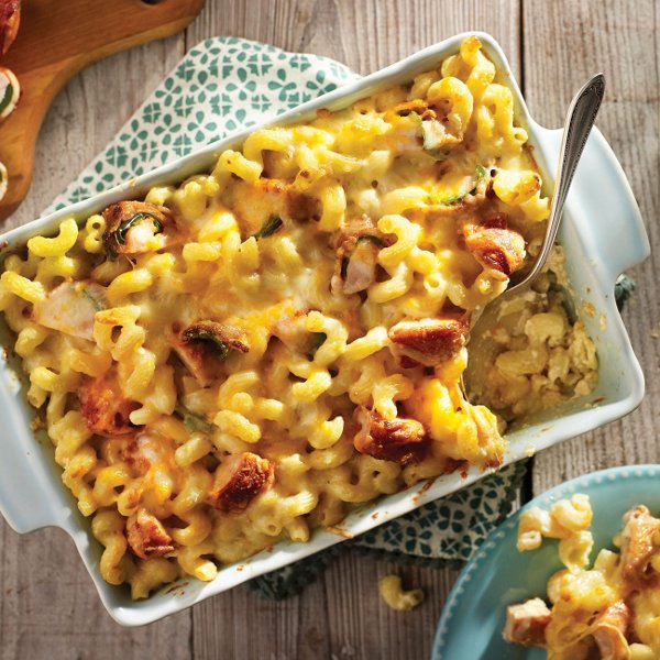 Armadillo Egg Mac and Cheese Casserole