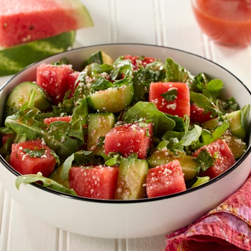 Arugula and Watermelon Chamoy Salad