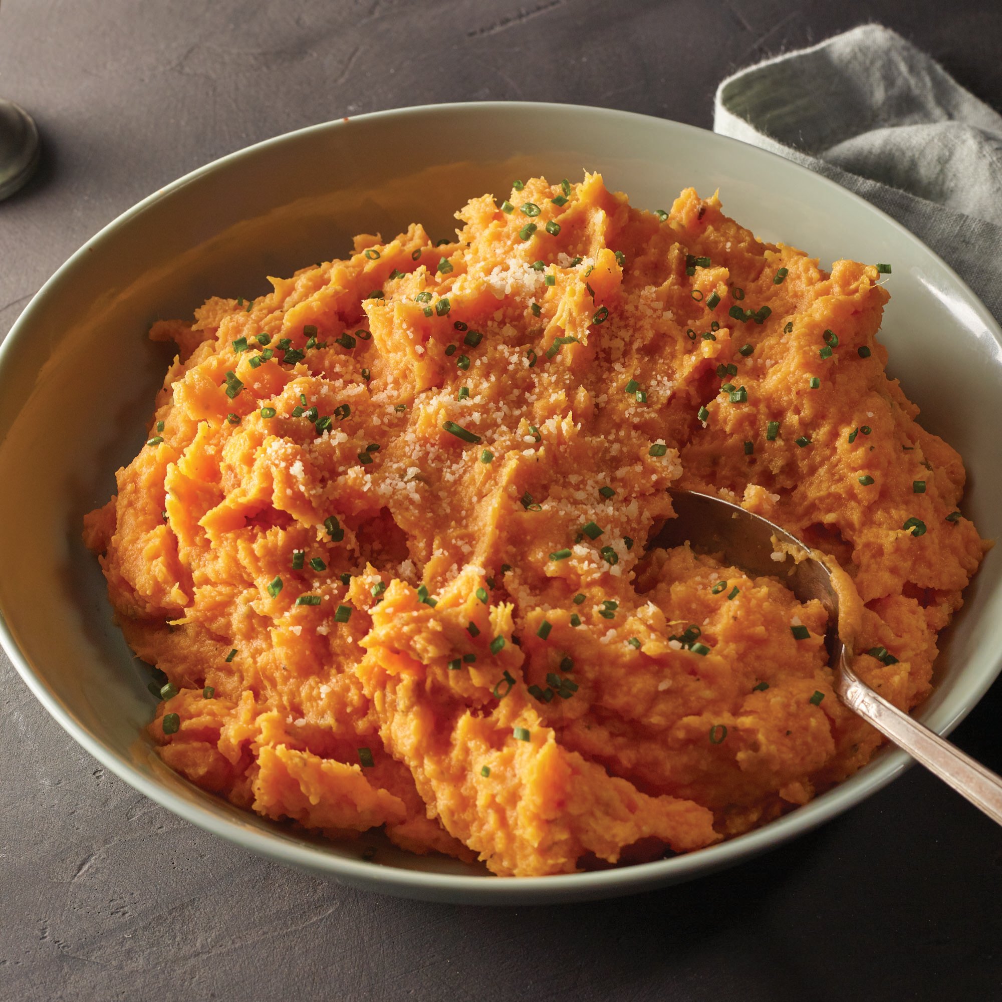 Bacon and Chive Whipped Sweet Potatoes Recipe from H-E-B