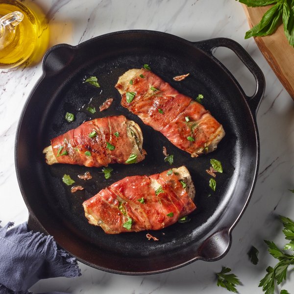 Basil Chicken Saltimbocca