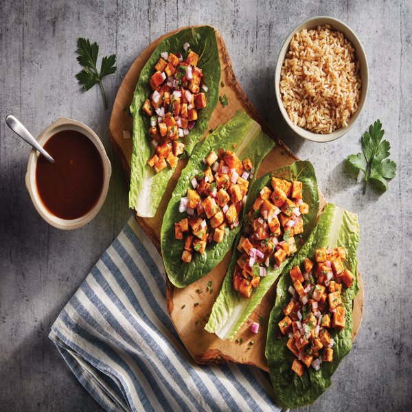 BBQ Tofu Lettuce Wraps