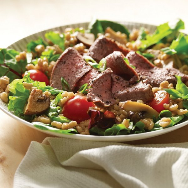 Beef & Barley Salad with Mushrooms