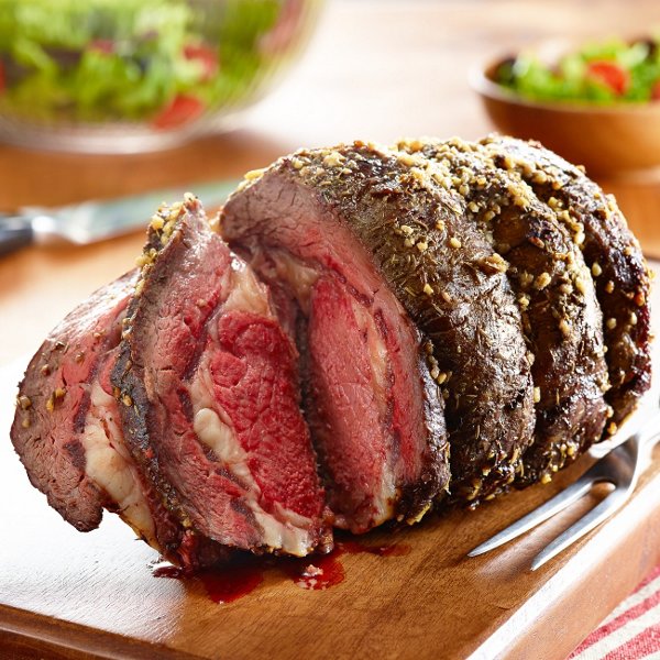 Beef Ribeye Roast with Garlic-Thyme Rub