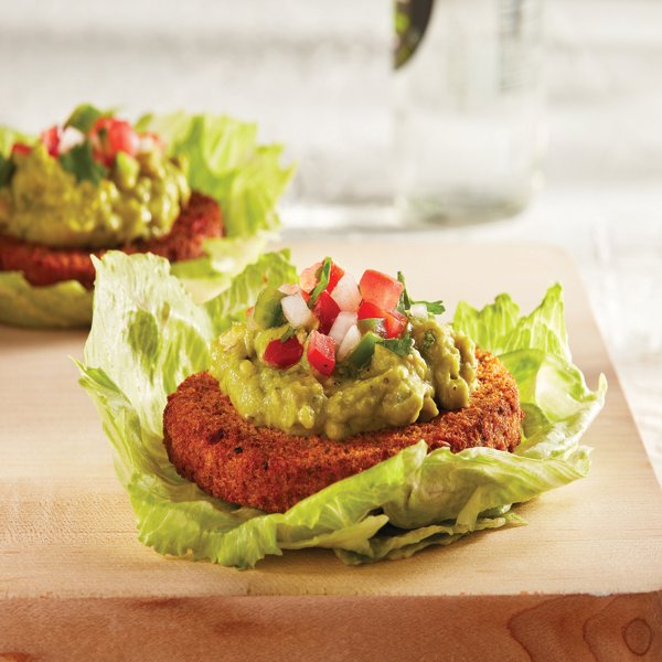 Black Bean Guacamole Lettuce Burger