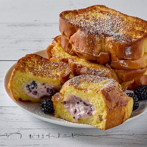 Blackberry Cream Cheese Stuffed French Toast