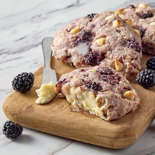 Blackberry White Chocolate Drop Scones