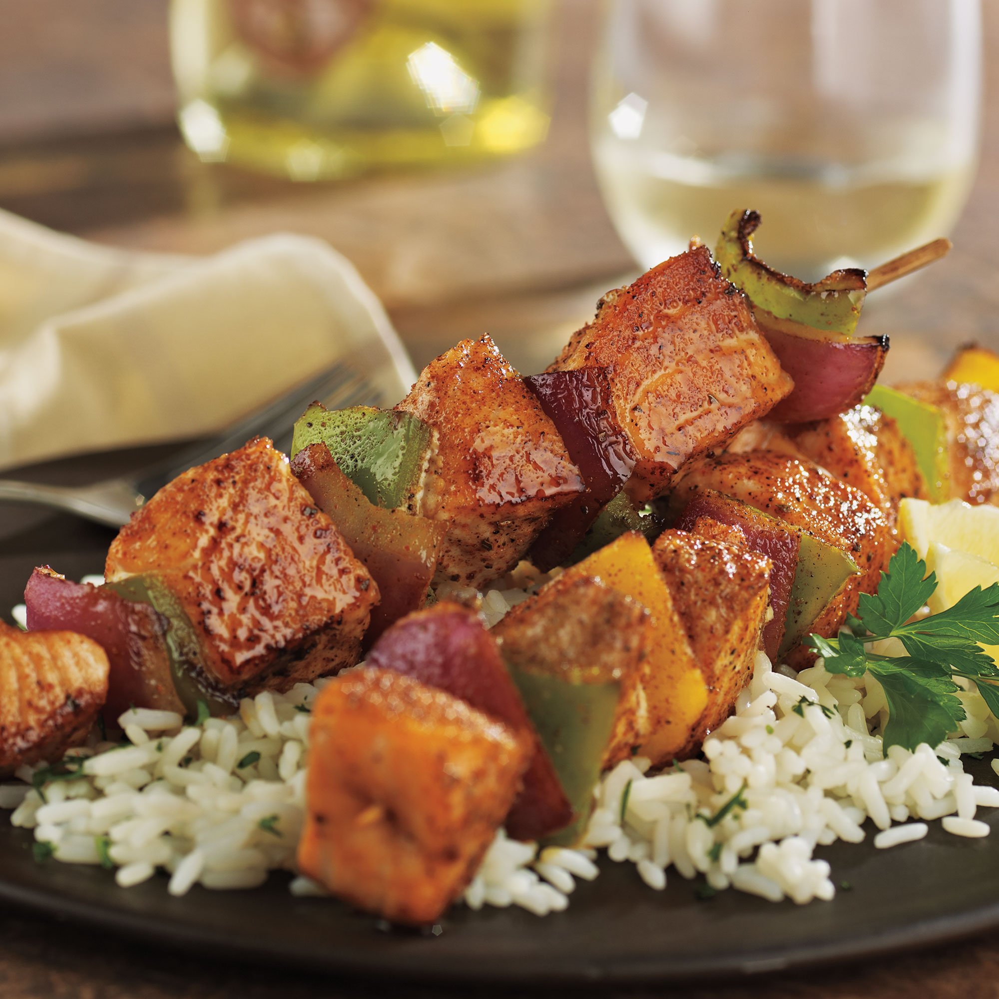 Blackened Salmon Kabobs-image