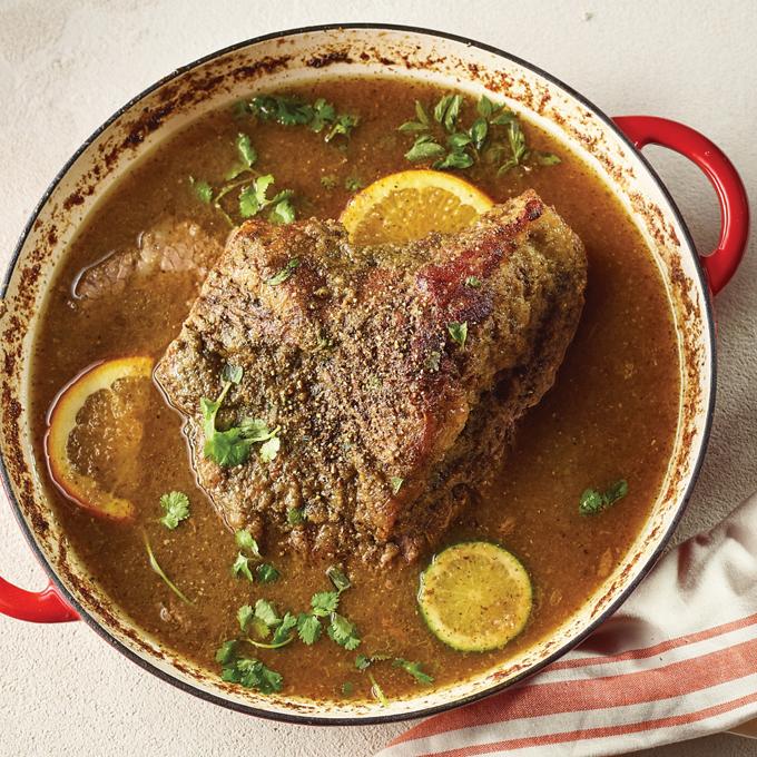 Braised Cuban Style Brisket Point Recipe from HEB