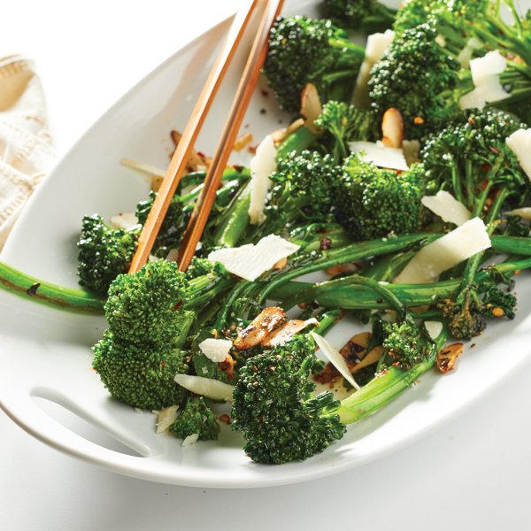 Broccolini with Melted Garlic and Chilis