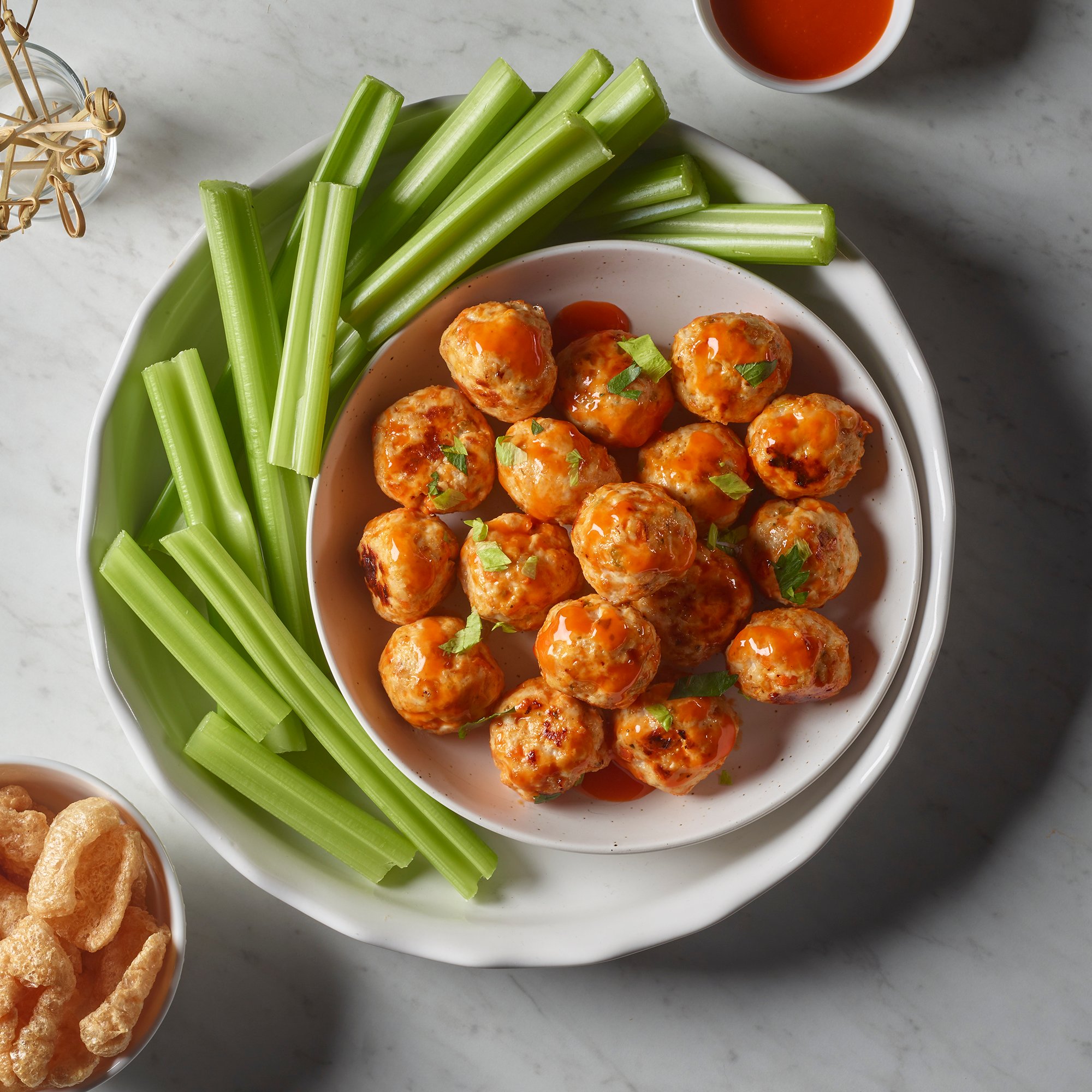 Buffalo Chicken Meatballs Recipe from HEB