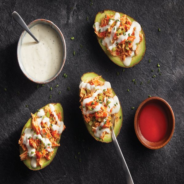 Buffalo Stuffed Avocados