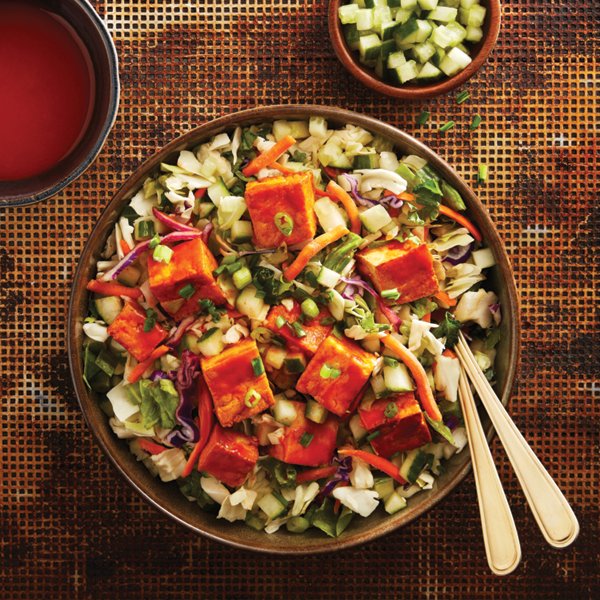 Buffalo Tofu Salad