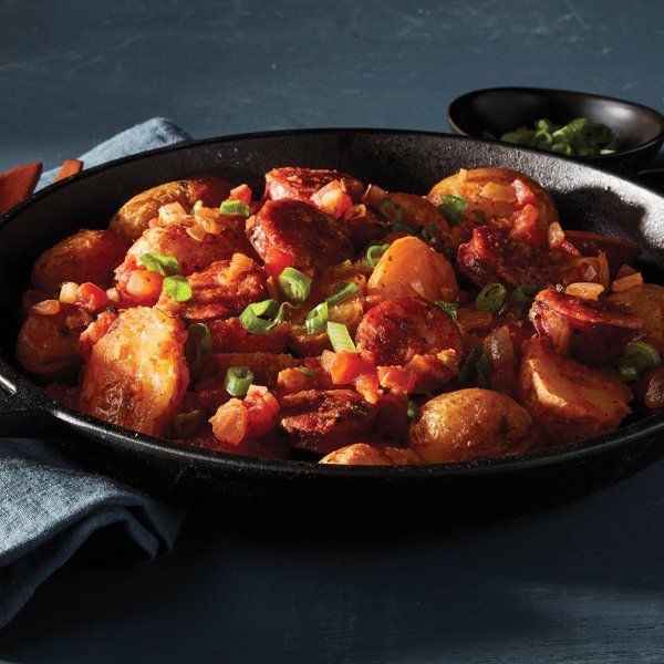 Cajun Potato and Andouille Sausage Skillet