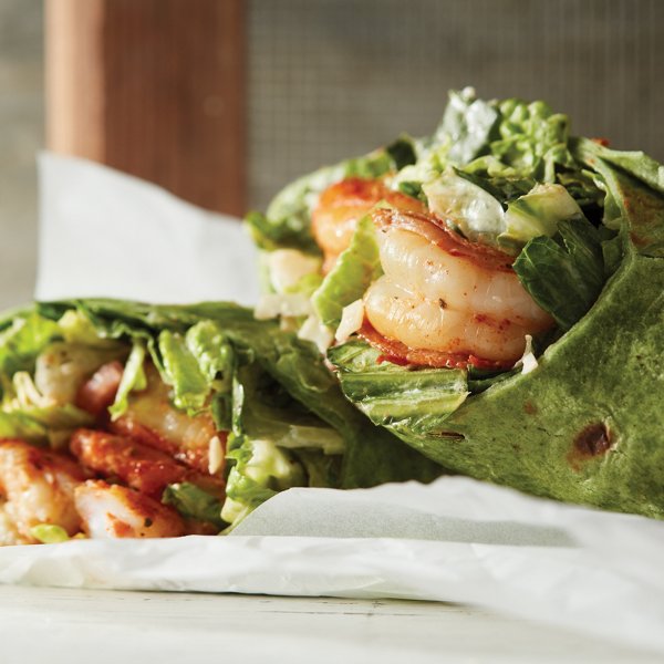 Cajun Shrimp Caesar Wrap