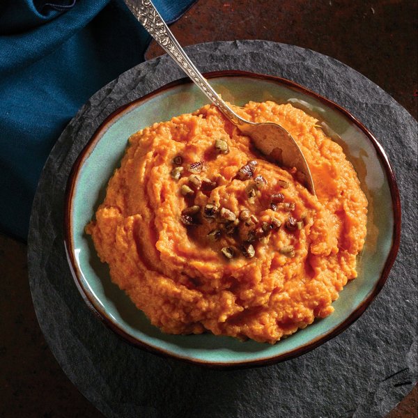 Caramelized Maple Onion Sweet Potato Puree