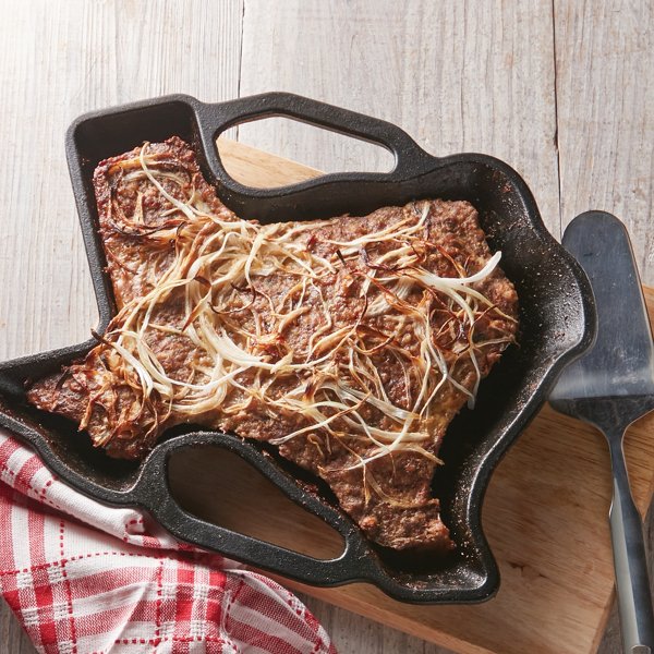 Cast Iron Baked Cowboy Meatloaf