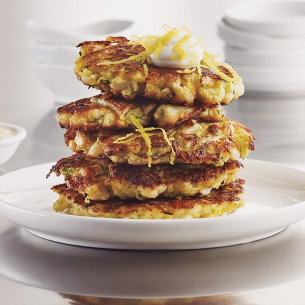 Cauliflower Zucchini Pancakes