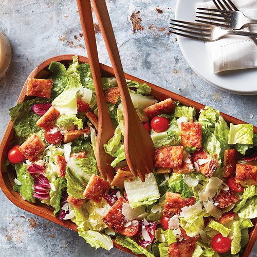 Cheese Pizza Panzanella Salad