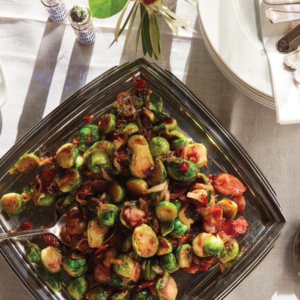 Cherry Pomegranate Brussels Sprouts