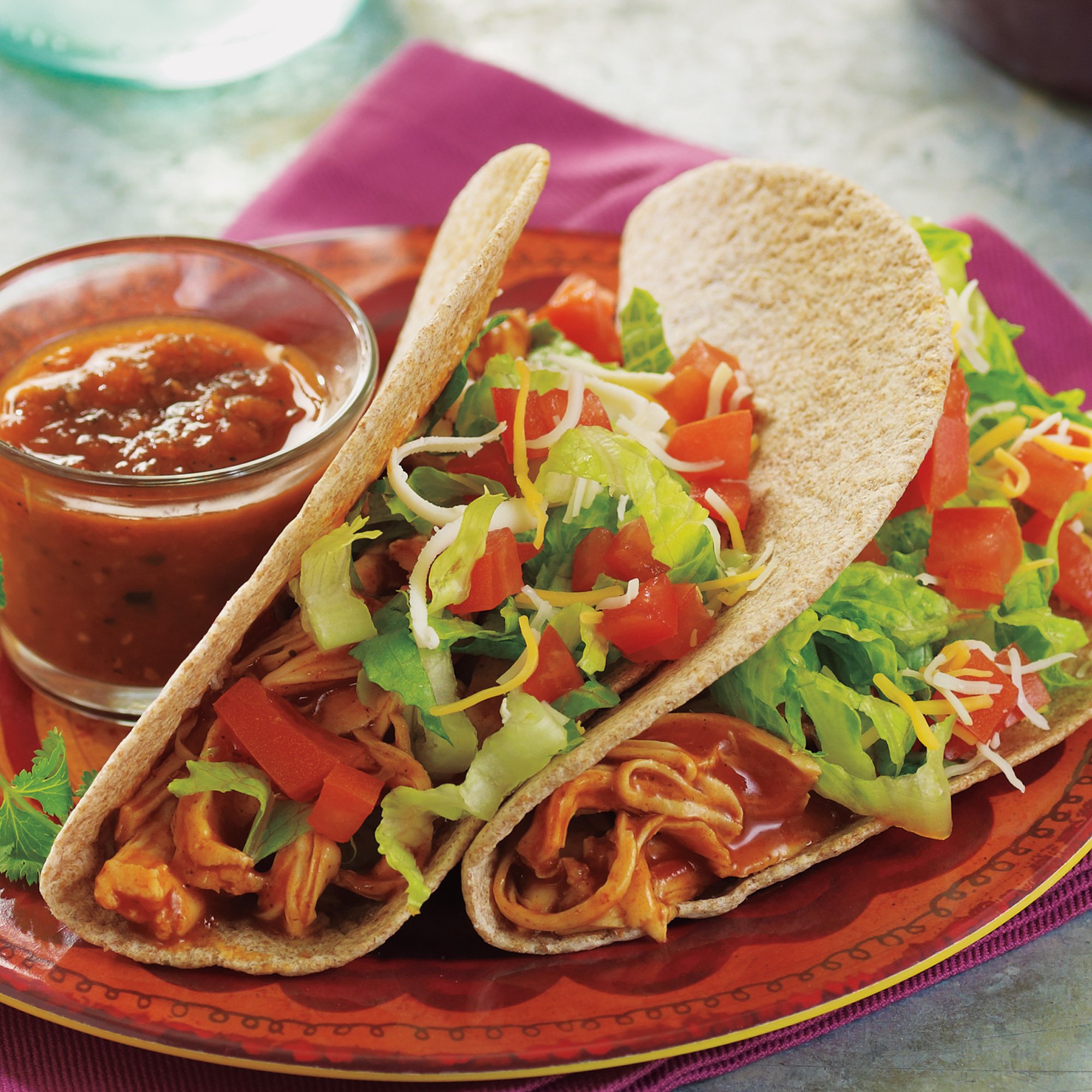 Chicken Enchilada Tacos Recipe from HEB