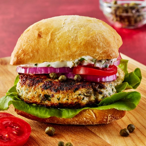 Chicken Piccata Burgers