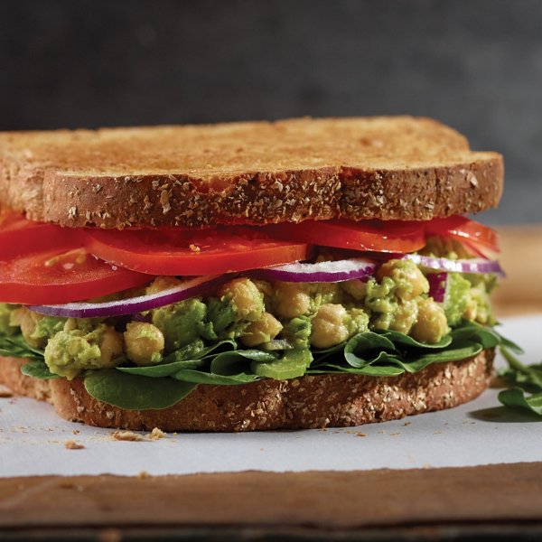 Chickpea and Avocado Salad Sandwiches