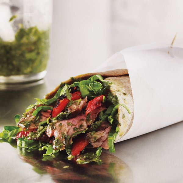 Chimichurri Steak Wraps