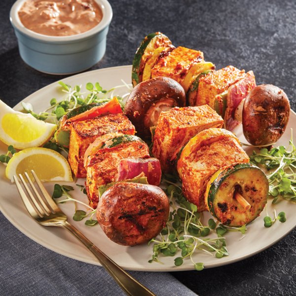 Chipotle Marinated Tofu Kebabs